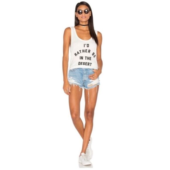 Amuse Society graphic tank top oversized size small - Picture 2 of 12